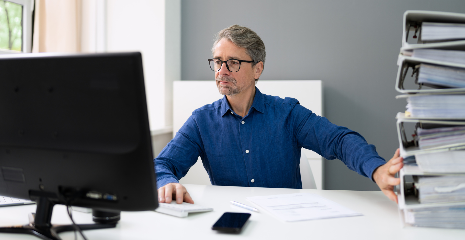 Digital Invoice Tax Software. Paper Document